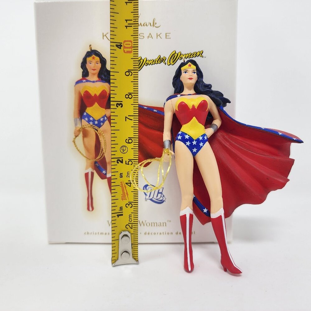 New Vtg 2009 Hallmark Keepsake Wonder Woman Christmas Tree Ornament DC Comics - Picture 2 of 11